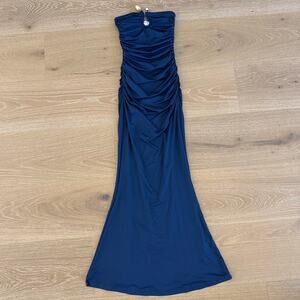 Peppermayo Maxi Dress Strapless Rudy Size XXS Blue